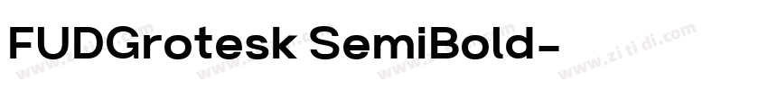 FUDGrotesk SemiBold字体转换